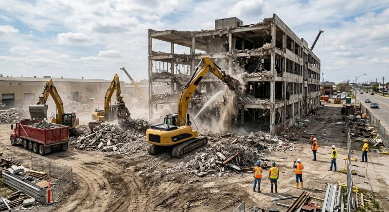 Commercial Site Demolition in Bergen County, NJ
