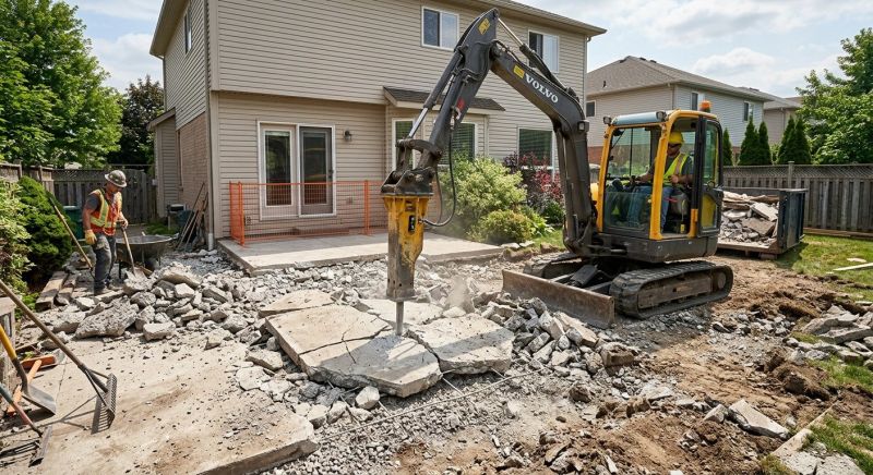 Concrete Patio Demolition in Bergen County, NJ