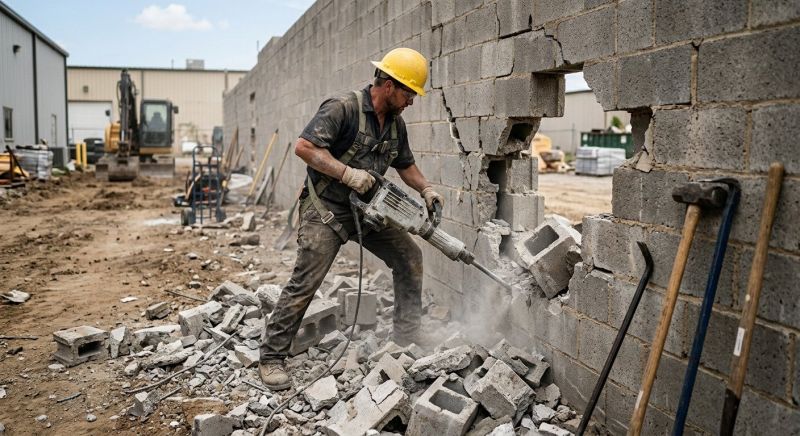 Retaining Wall Demolition in Bergen County, NJ
